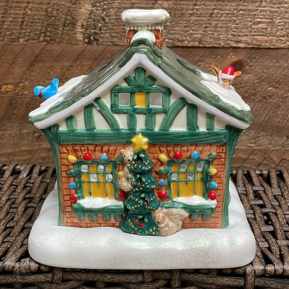 Mary Engelbreit "Wonder Books" Christmas Tea Light Holder 2002 COLLECTIBLE - Picture 3 of 13